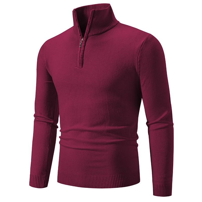 📢📢50%Rabatt!!!🎉✨Modischer Herrenpullover mit Stehkragen und Viertelreißverschluss