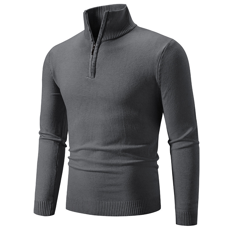 📢📢50%Rabatt!!!🎉✨Modischer Herrenpullover mit Stehkragen und Viertelreißverschluss