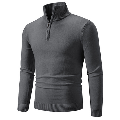 📢📢50%Rabatt!!!🎉✨Modischer Herrenpullover mit Stehkragen und Viertelreißverschluss