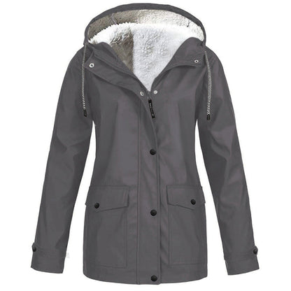 💎Neuheiten 🧥 Winddichte Jacke mit weichem Fleecefutter und Kapuze – für alle Wetterlagen