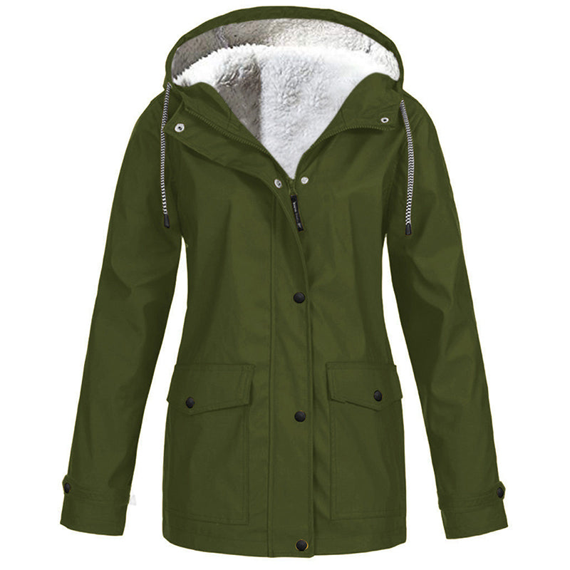 💎Neuheiten 🧥 Winddichte Jacke mit weichem Fleecefutter und Kapuze – für alle Wetterlagen