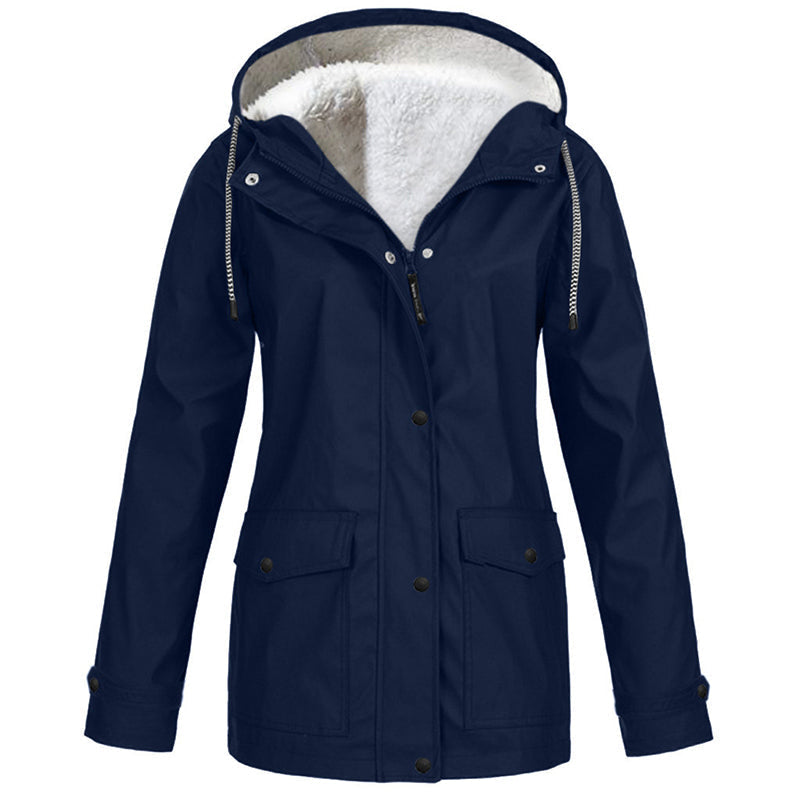 💎Neuheiten 🧥 Winddichte Jacke mit weichem Fleecefutter und Kapuze – für alle Wetterlagen