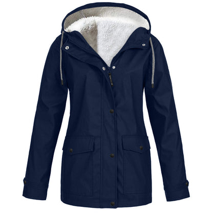 💎Neuheiten 🧥 Winddichte Jacke mit weichem Fleecefutter und Kapuze – für alle Wetterlagen