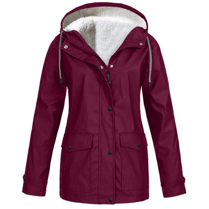 💎Neuheiten 🧥 Winddichte Jacke mit weichem Fleecefutter und Kapuze – für alle Wetterlagen