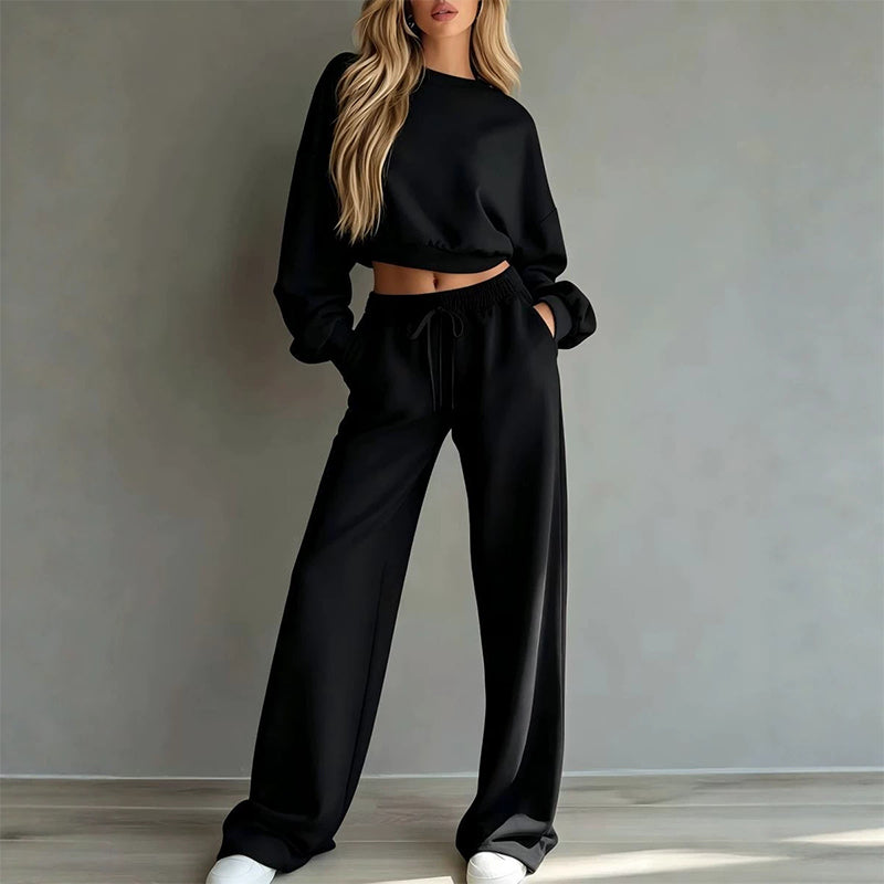 ⏰ Countdown läuft – 50% nur noch 3 Tage! 2-teiliges Set: Sweatshirt und Hose für Damen