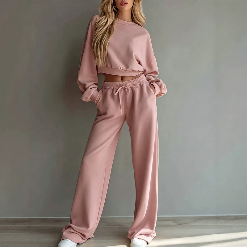 ⏰ Countdown läuft – 50% nur noch 3 Tage! 2-teiliges Set: Sweatshirt und Hose für Damen