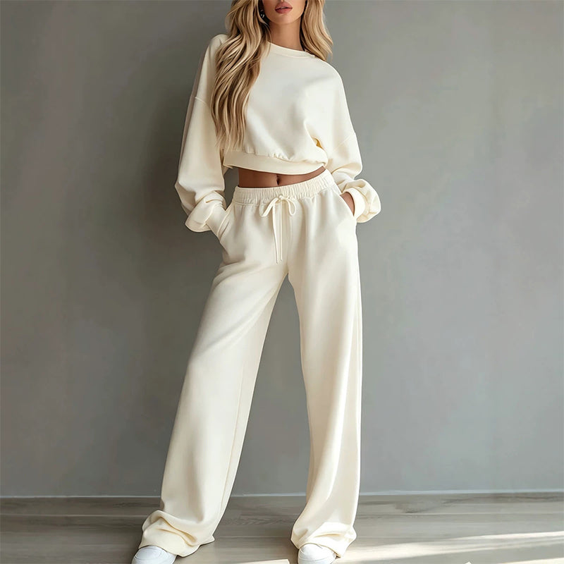 ⏰ Countdown läuft – 50% nur noch 3 Tage! 2-teiliges Set: Sweatshirt und Hose für Damen