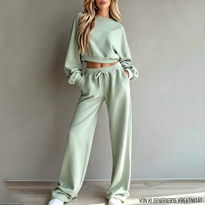 ⏰ Countdown läuft – 50% nur noch 3 Tage! 2-teiliges Set: Sweatshirt und Hose für Damen