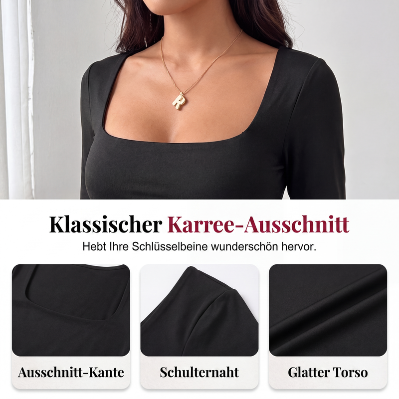 👗 50 % RABATT | Ein Teil, kompletter Look – Damen Jumpsuit mit Karreeausschnitt & weitem Bein
