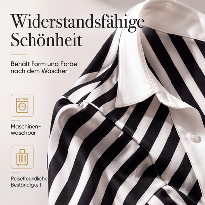 📢📢50%Rabatt!!!🎉✨Legeres gestreiftes Hemd & Weite Hosen für Damen