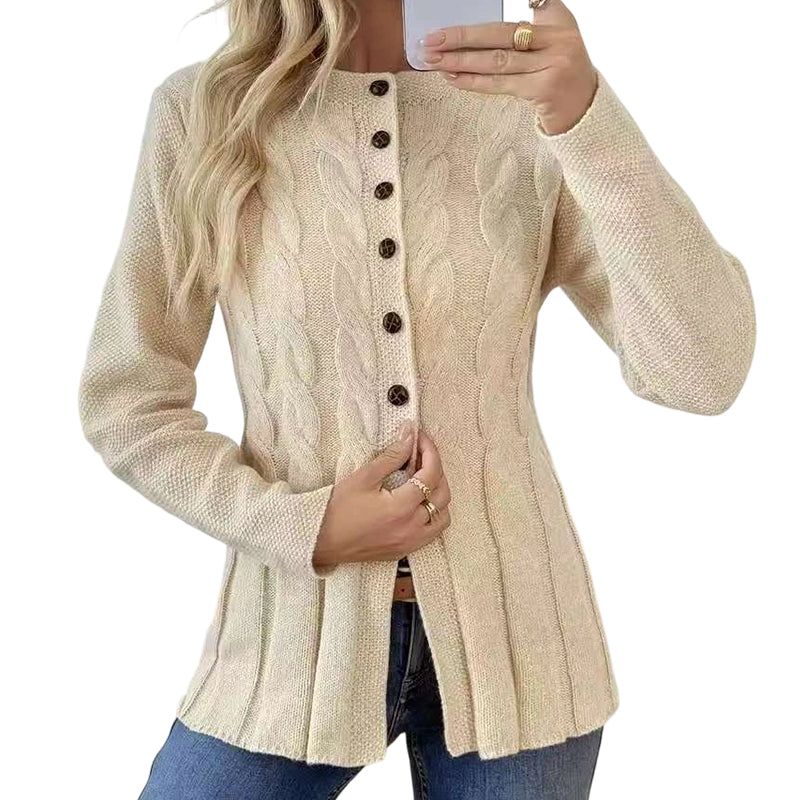 🌸 Cardigan mit Zopfmuster – Hochwertige Qualität, feminine Passform & vielseitig kombinierbar – Perfekt für jeden Look – Jetzt 50% Rabatt!