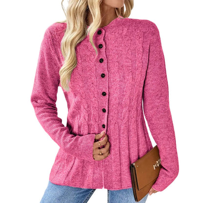🌸 Cardigan mit Zopfmuster – Hochwertige Qualität, feminine Passform & vielseitig kombinierbar – Perfekt für jeden Look – Jetzt 50% Rabatt!