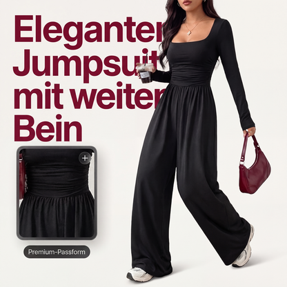 📢📢50%Rabatt!!!🎉✨Lässiger Weitbein-Jumpsuit mit quadratischem Ausschnitt für Damen