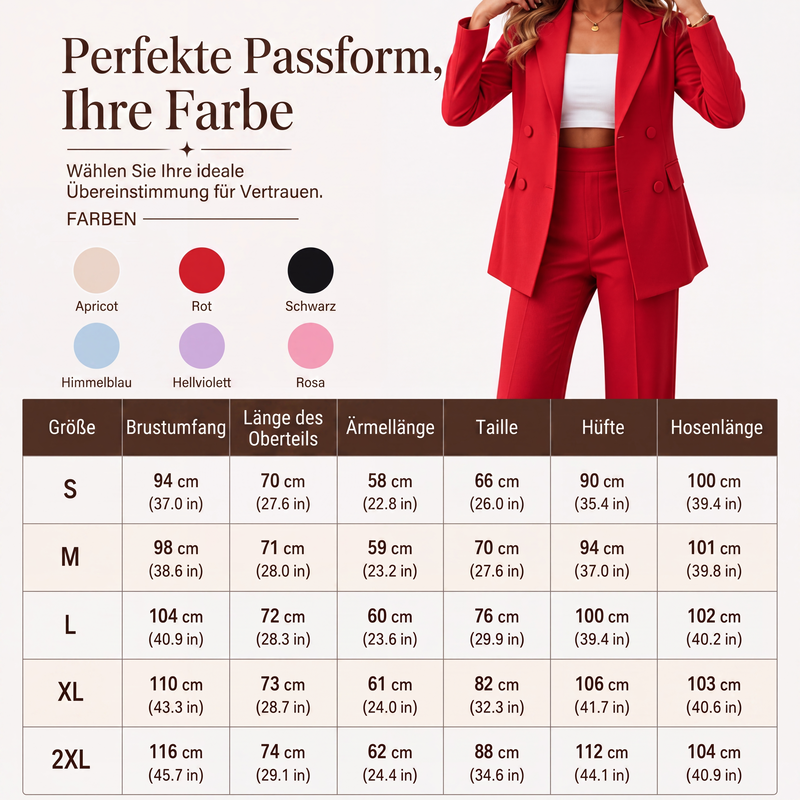 Elegantes 2-teiliges Set für Damen: Blazer und Hose