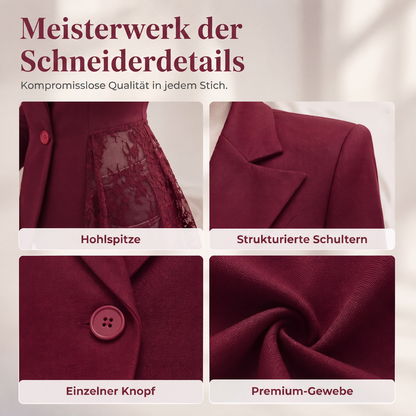 📢📢50%Rabatt!!!🎉✨Damen-Blazer aus Spitze im Patchwork-Stil – Romantischer Spitzen-Look, vielseitig kombinierbar & femininer Schnitt – Perfekt für Büro, Alltag & besondere Anlässe – Jetzt -50%!