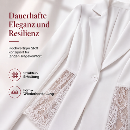 📢📢50%Rabatt!!!🎉✨Damen-Blazer aus Spitze im Patchwork-Stil – Romantischer Spitzen-Look, vielseitig kombinierbar & femininer Schnitt – Perfekt für Büro, Alltag & besondere Anlässe – Jetzt -50%!