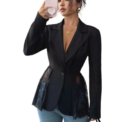 📢📢50%Rabatt!!!🎉✨Damen-Blazer aus Spitze im Patchwork-Stil – Romantischer Spitzen-Look, vielseitig kombinierbar & femininer Schnitt – Perfekt für Büro, Alltag & besondere Anlässe – Jetzt -50%!