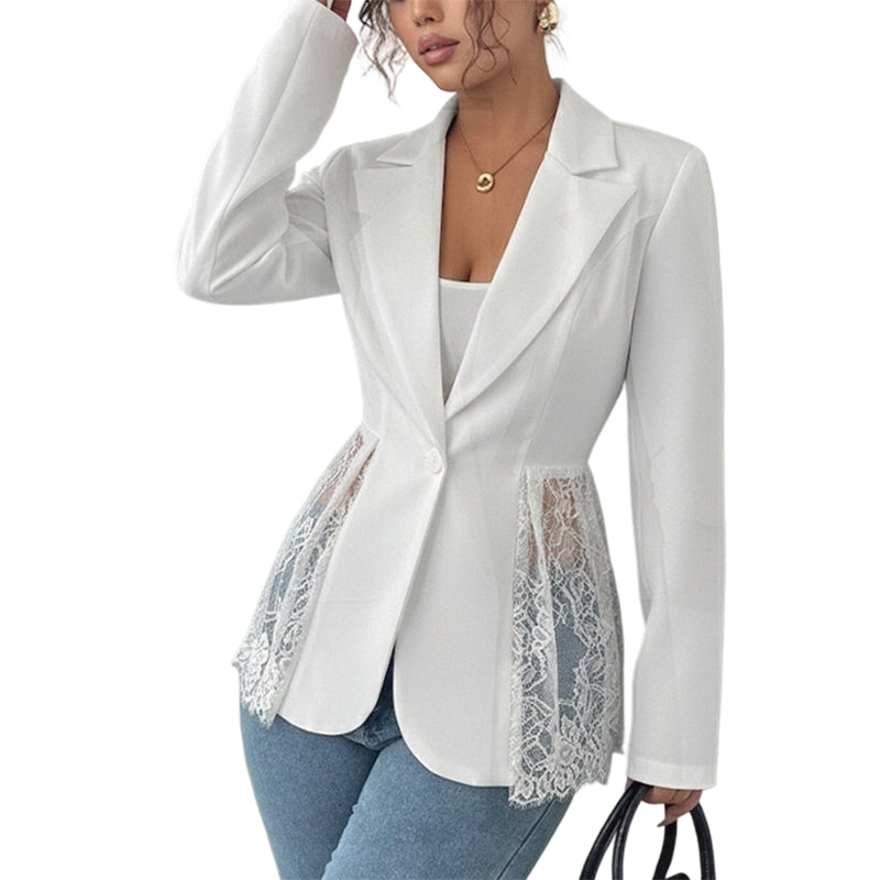📢📢50%Rabatt!!!🎉✨Damen-Blazer aus Spitze im Patchwork-Stil – Romantischer Spitzen-Look, vielseitig kombinierbar & femininer Schnitt – Perfekt für Büro, Alltag & besondere Anlässe – Jetzt -50%!