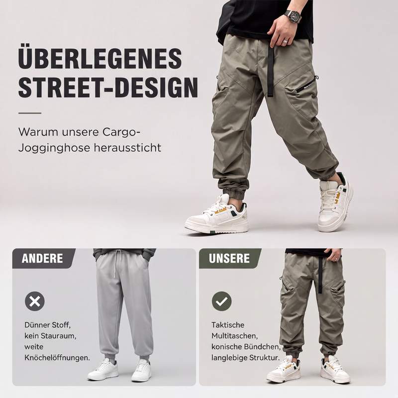 📢🎉50%Rabatt!!!🛍️✨Cargo-Hose für Herren, leger, mit mehreren Taschen