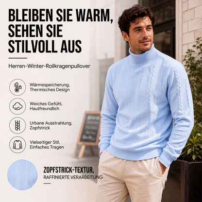 📢📢50%Rabatt!!!🎉✨Rollkragen-Zopfmusterpullover für Herren