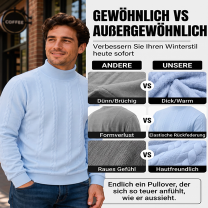 📢📢50%Rabatt!!!🎉✨Rollkragen-Zopfmusterpullover für Herren