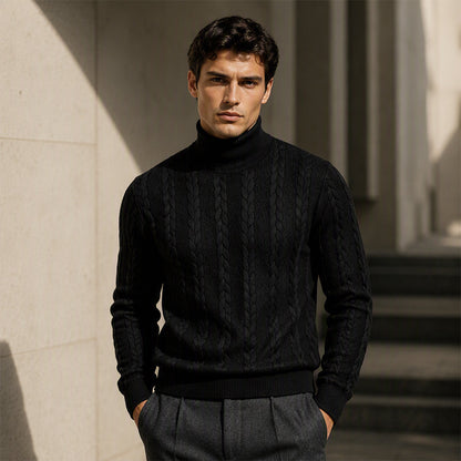 📢📢50%Rabatt!!!🎉✨Rollkragen-Zopfmusterpullover für Herren