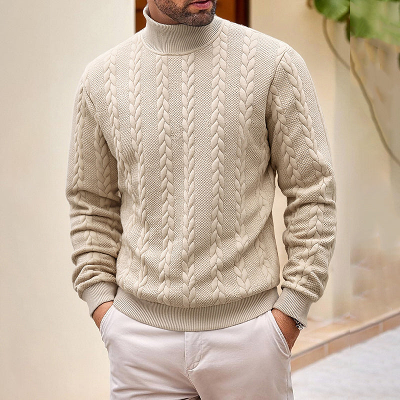 📢📢50%Rabatt!!!🎉✨Rollkragen-Zopfmusterpullover für Herren