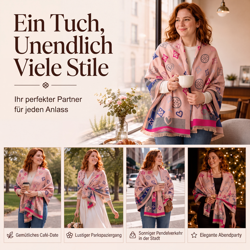 📢📢50%Rabatt!!!🎉✨Warmer Winter-Schal für Damen – Kuschelig weich, vielseitig kombinierbar & perfekt für kalte Tage – Ideal für Alltag, Winter & gemütliche Stunden – Jetzt -50%!