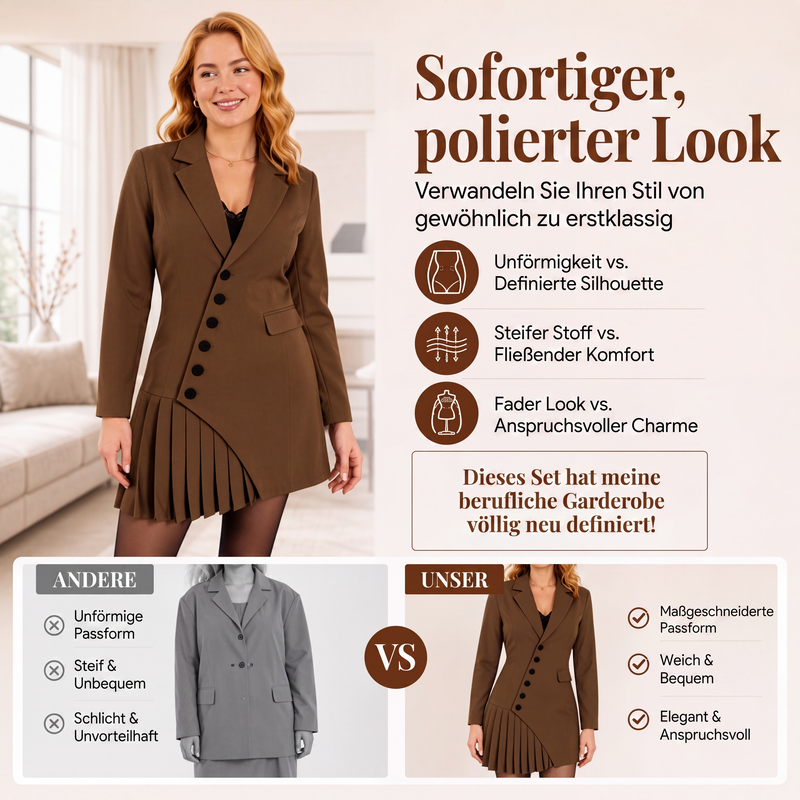 📢📢50%Rabatt!!!🎉✨Elegantes Blazerkleid für Damen