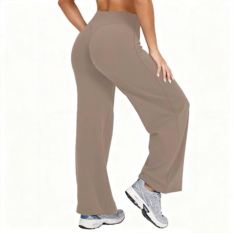 📢📢50%Rabatt!!!🎉✨Damen Yoga-Hose mit hoher Taille & weitem Bein – Bequemer Stretch, figurschmeichelnder Schnitt & vielseitig kombinierbar – Perfekt für Yoga, Sport & Alltag