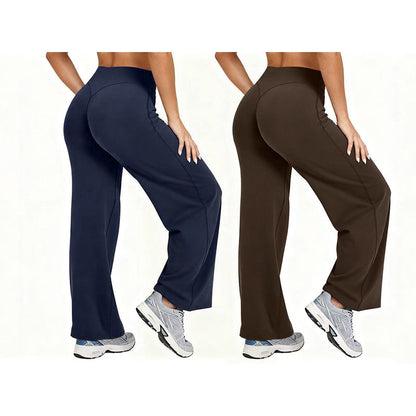 📢📢50%Rabatt!!!🎉✨Damen Yoga-Hose mit hoher Taille & weitem Bein – Bequemer Stretch, figurschmeichelnder Schnitt & vielseitig kombinierbar – Perfekt für Yoga, Sport & Alltag