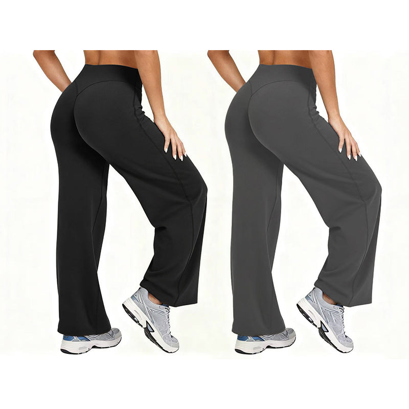 📢📢50%Rabatt!!!🎉✨Damen Yoga-Hose mit hoher Taille & weitem Bein – Bequemer Stretch, figurschmeichelnder Schnitt & vielseitig kombinierbar – Perfekt für Yoga, Sport & Alltag