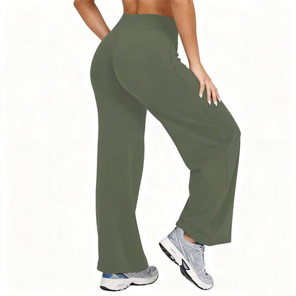 📢📢50%Rabatt!!!🎉✨Damen Yoga-Hose mit hoher Taille & weitem Bein – Bequemer Stretch, figurschmeichelnder Schnitt & vielseitig kombinierbar – Perfekt für Yoga, Sport & Alltag