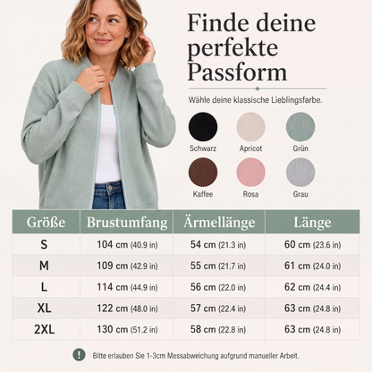 Lässige Damen-Strick-Baseballjacke