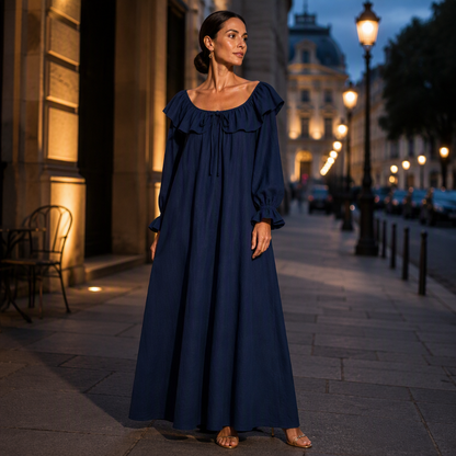 📢📢50%Rabatt!!!🎉✨Lässiges Off-Shoulder-Maxikleid für Damen