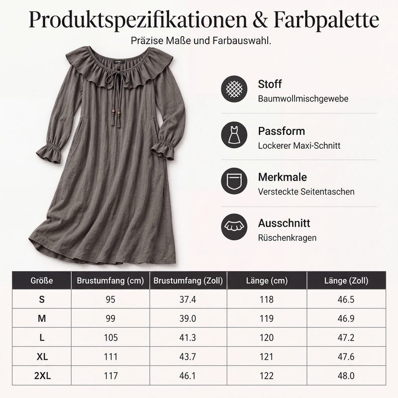 📢📢50%Rabatt!!!🎉✨Lässiges Off-Shoulder-Maxikleid für Damen