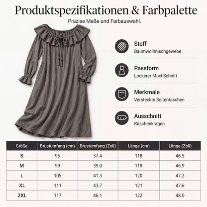 📢📢50%Rabatt!!!🎉✨Lässiges Off-Shoulder-Maxikleid für Damen