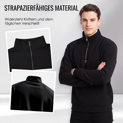 📢📢50%Rabatt!!!🎉✨Herren-Pullover mit Stehkragen und Viertelreißverschluss