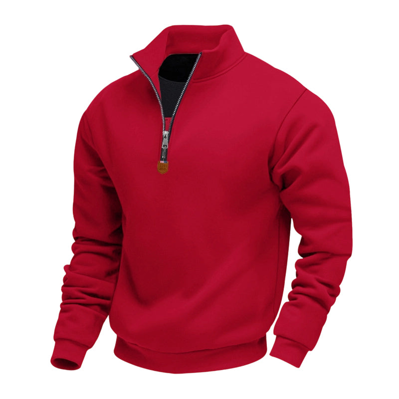 📢📢50%Rabatt!!!🎉✨Herren-Pullover mit Stehkragen und Viertelreißverschluss