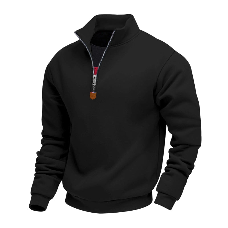 📢📢50%Rabatt!!!🎉✨Herren-Pullover mit Stehkragen und Viertelreißverschluss