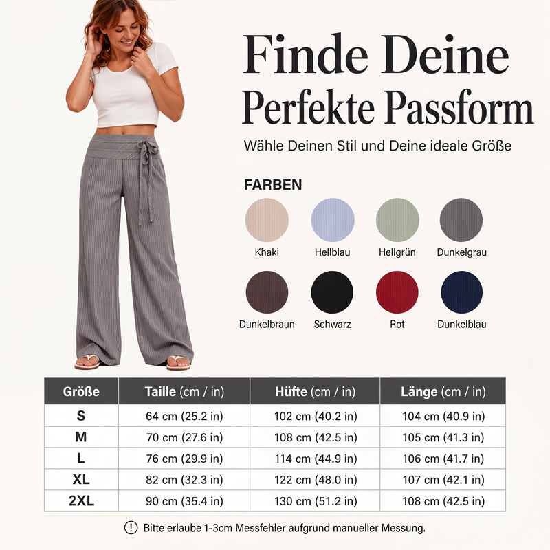 📢📢50%Rabatt!!!🎉✨Legere gestreifte Weithosen für Damen