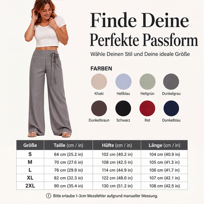 📢📢50%Rabatt!!!🎉✨Legere gestreifte Weithosen für Damen