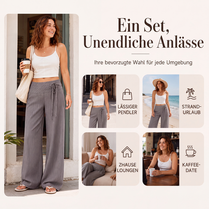 📢📢50%Rabatt!!!🎉✨Legere gestreifte Weithosen für Damen