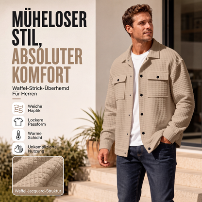 📢📢50% Rabatt!!! 🎉✨ Herren-Freizeitjacke mit Waffelstruktur