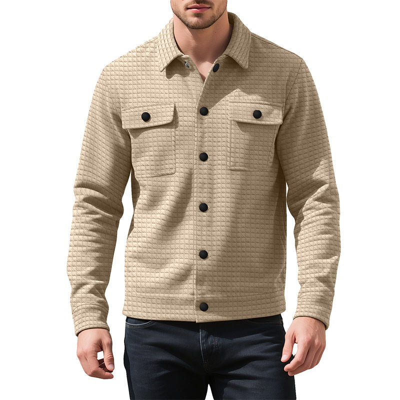 📢📢50% Rabatt!!! 🎉✨ Herren-Freizeitjacke mit Waffelstruktur