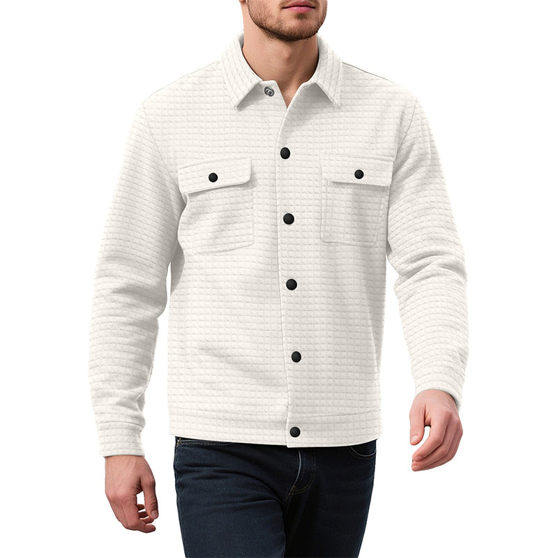 📢📢50% Rabatt!!! 🎉✨ Herren-Freizeitjacke mit Waffelstruktur