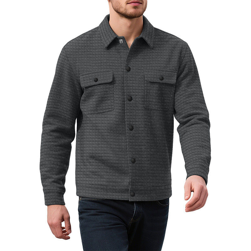 📢📢50% Rabatt!!! 🎉✨ Herren-Freizeitjacke mit Waffelstruktur