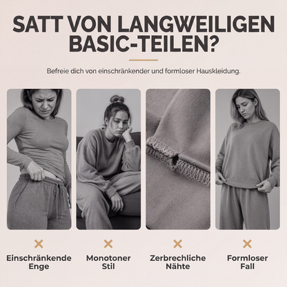 📢📢50% Rabatt!!! 🎉✨ Damen-Set aus Pullover-Sweatshirt & Weithosen – Kuscheliges Sweatshirt trifft auf modische Weithose