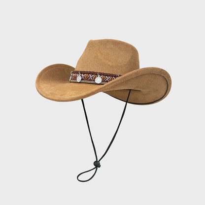 📢📢50%Rabatt!!!🎉✨Vintage Western-Cowboyhut mit ethnischem Stirnband