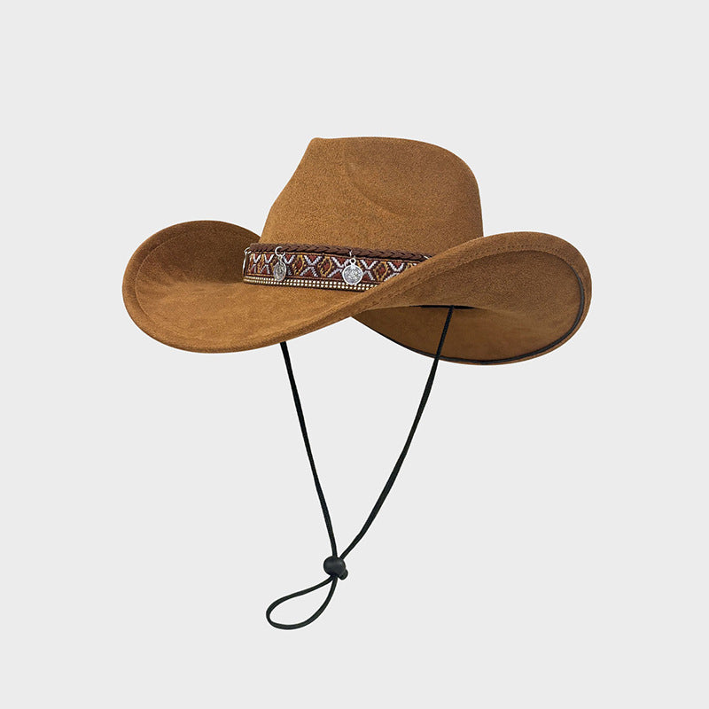 📢📢50%Rabatt!!!🎉✨Vintage Western-Cowboyhut mit ethnischem Stirnband